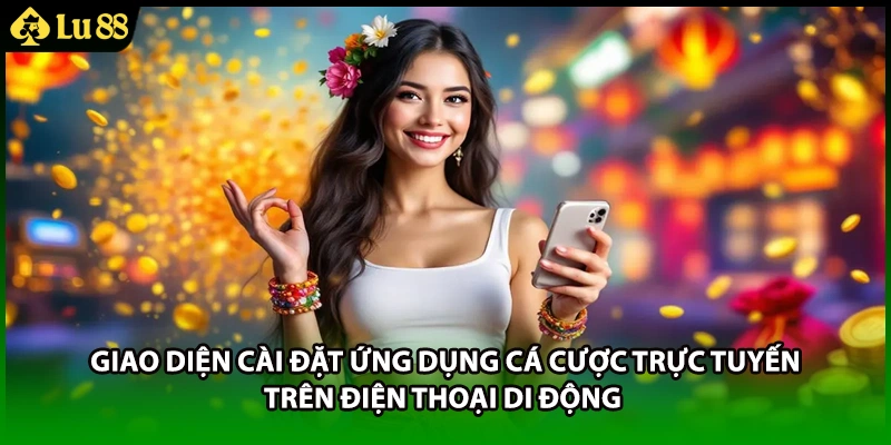 Giao diện cài đặt ứng dụng cá cược trực tuyến trên điện thoại di động 