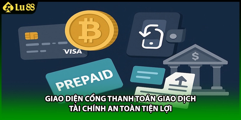 Giao diện cổng thanh toán giao dịch tài chính an toàn tiện lợi