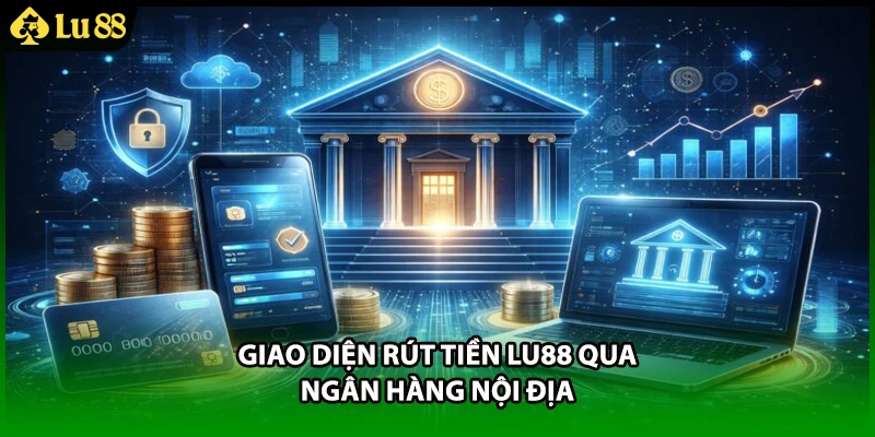 Giao diện rút tiền LU88 qua ngân hàng nội địa