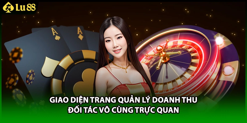 Giao diện trang quản lý doanh thu đối tác vô cùng trực quan