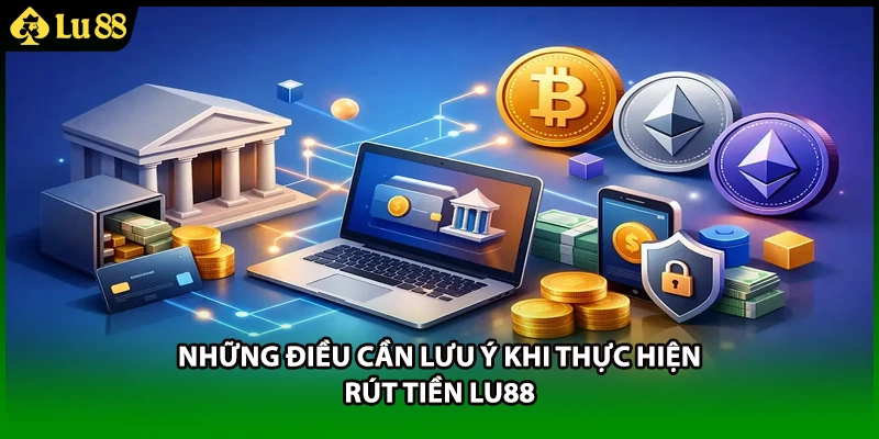 Những điều cần lưu ý khi thực hiện rút tiền LU88 